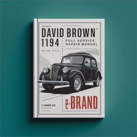 David Brown 1194 Reparaturhandbuch