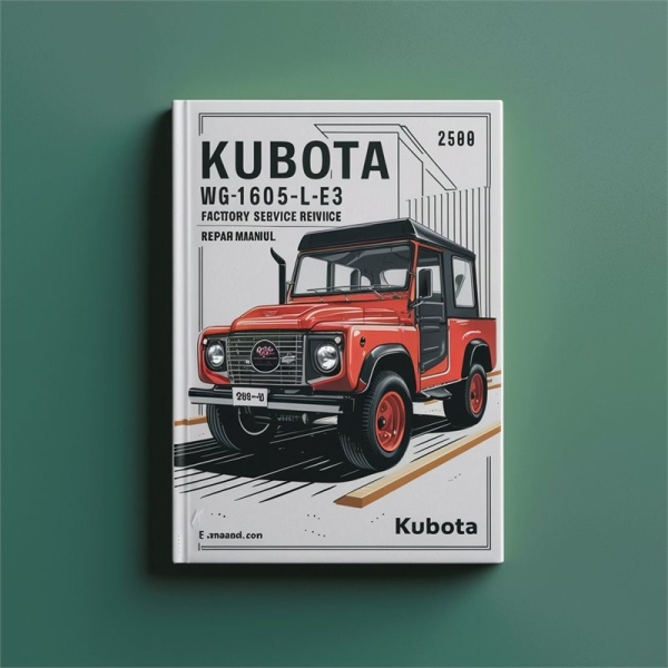 Kubota WG1605-L-E3 Motor: Werkstatthandbuch