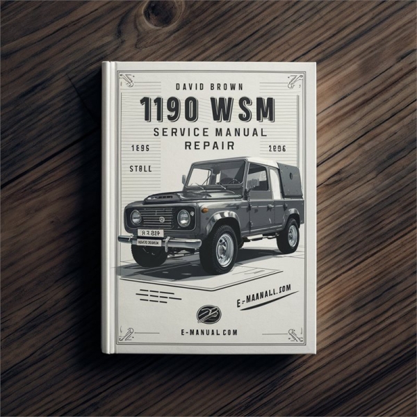 David Brown 1190 WSM Servicehandbuch