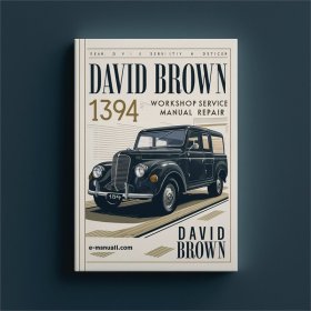David Brown 1394 Werkstatt-Handbuch