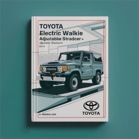 Toyota Electric Walkie Adjustable Straddle Stacker 6BWS10-13